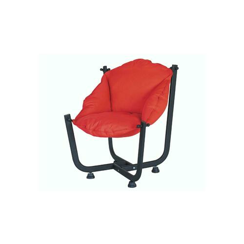 Renkli Keyif Sandalyesi Bahçe Ve Balkon Mobilyası Kırmızı