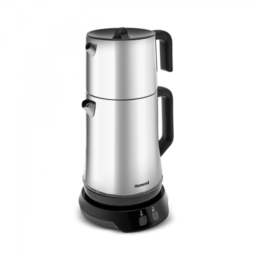 Homend Royaltea Elegant 1776h Parlak Inox Çay Makinesi resim önizleme