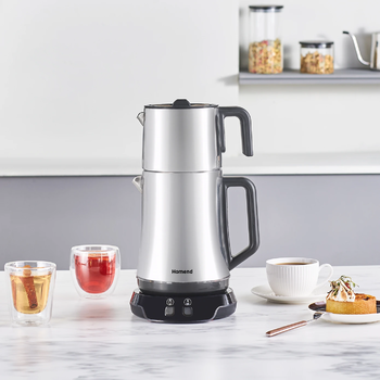 Homend Royaltea Elegant 1776h Parlak Inox Çay Makinesi ürün yorumları resim