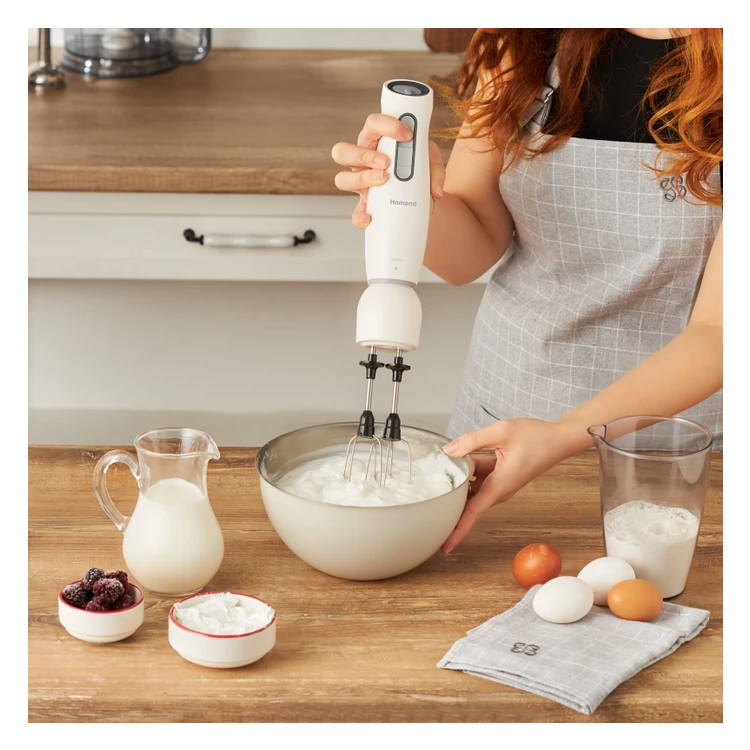 Homend Handmaid 1907h Blender Set Krem Gri resim detay