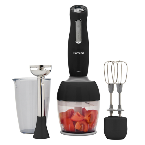 Homend Handmaid 1908h Blender Set Siyah Gri resim önizleme