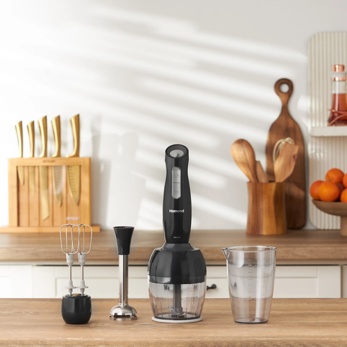 Homend Handmaid 1908h Blender Set Siyah Gri resim önizleme